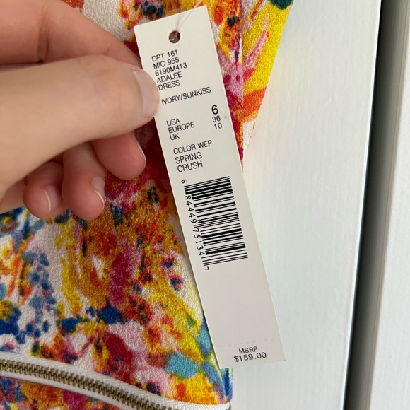 NWT ANTONIO MELANI floral dress - Picture 4 of 5